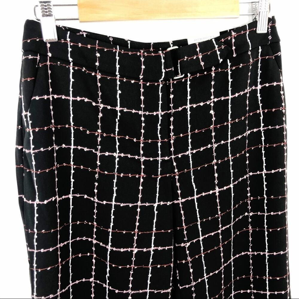 Alfani Art Blossom Checkered Culotte Pants Size 4P - Picture 3 of 15
